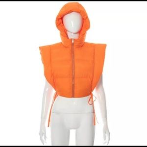 Open puffer vest